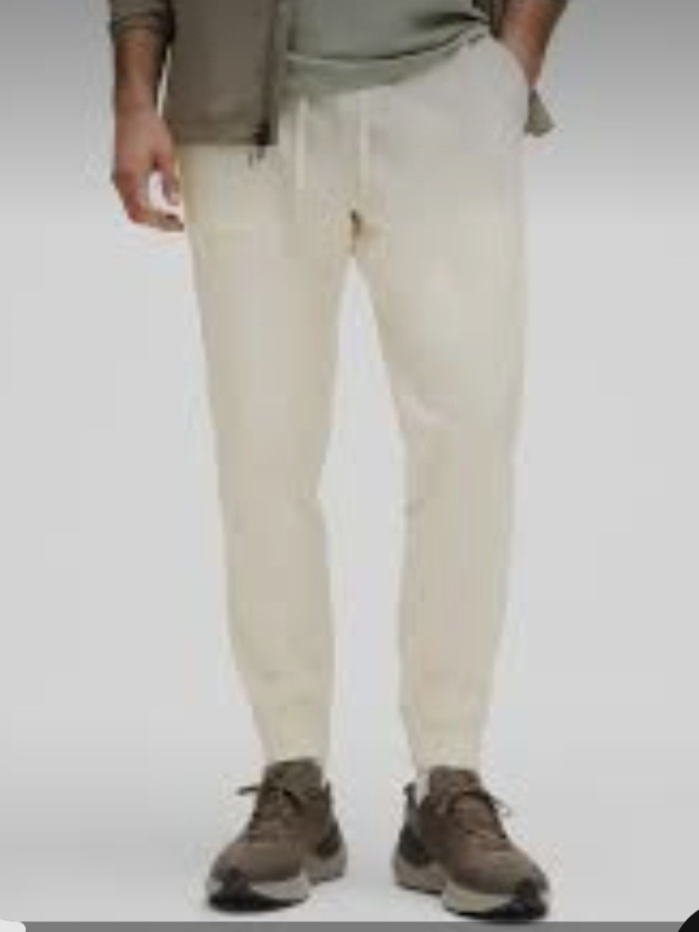 lululemon athletica Cream Drawstring Joggers